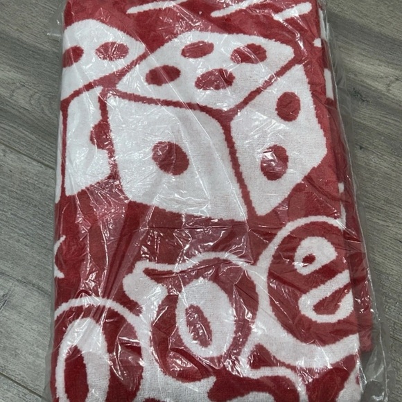 Bogey Boys Macklemore Vegas Pool Towel Red Dice Print Beach Golf Hypebeast 58x30 - Picture 4 of 6
